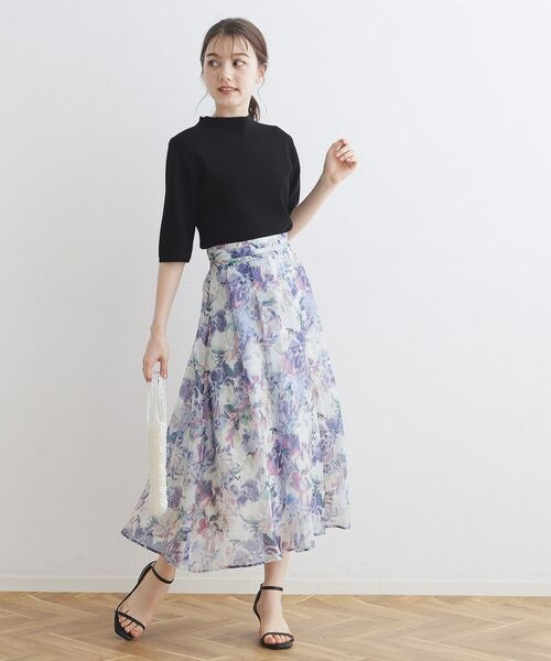 Couture Brooch / クチュールブローチ スカート | 【甘すぎない大人の花柄】Summerオーガンフルールスカート | 詳細25
