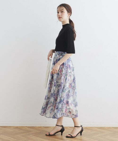 Couture Brooch / クチュールブローチ スカート | 【甘すぎない大人の花柄】Summerオーガンフルールスカート | 詳細26