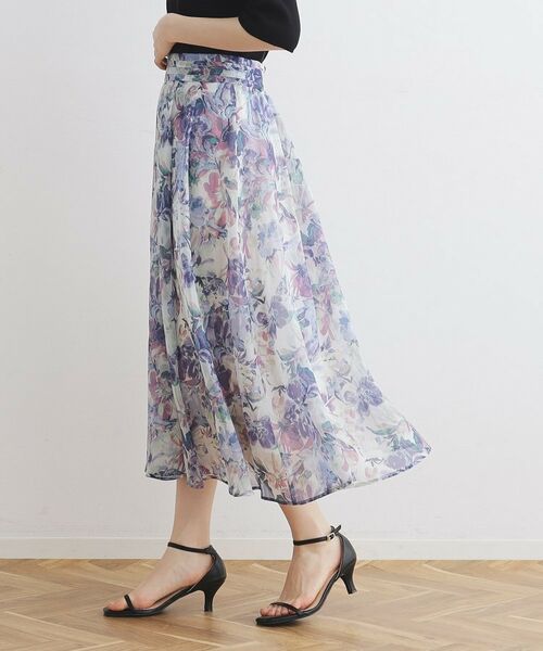 Couture Brooch / クチュールブローチ スカート | 【甘すぎない大人の花柄】Summerオーガンフルールスカート | 詳細29