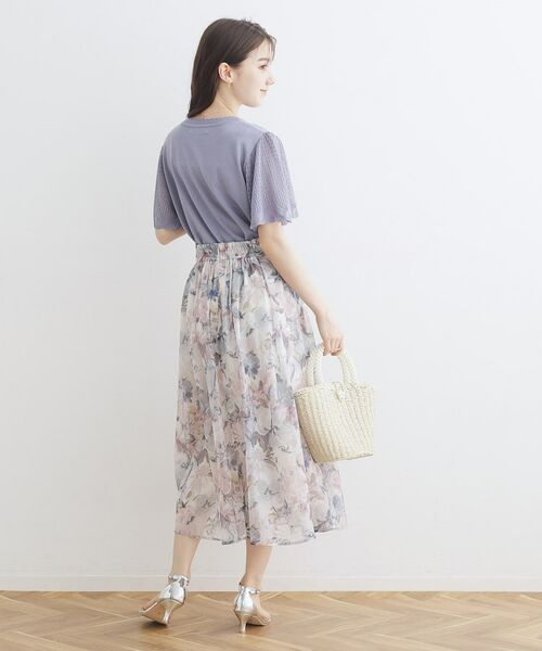 Couture Brooch / クチュールブローチ スカート | 【甘すぎない大人の花柄】Summerオーガンフルールスカート | 詳細3