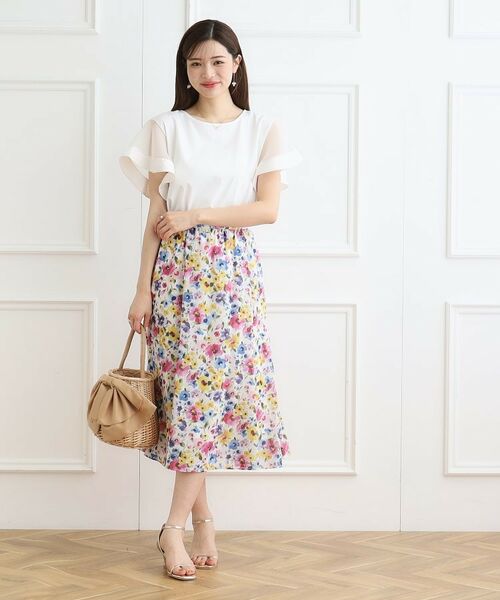 Couture Brooch / クチュールブローチ スカート | summerフルール オーガンスカート | 詳細1