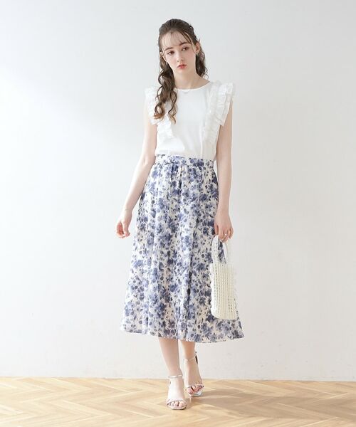 Couture Brooch / クチュールブローチ スカート | summerフルール オーガンスカート | 詳細16