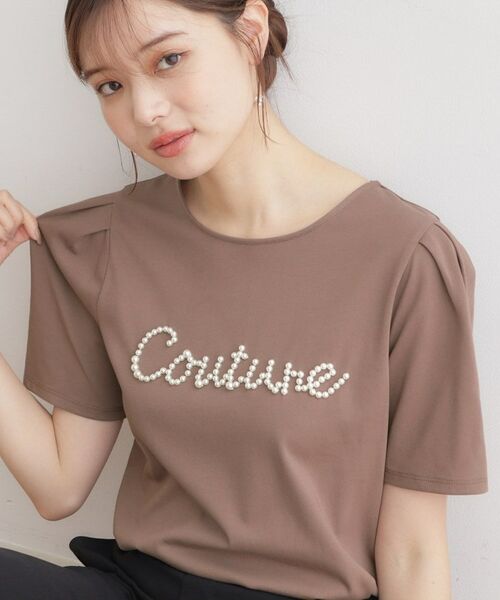 Couture Brooch / クチュールブローチ Tシャツ | パール調ロゴT | 詳細16