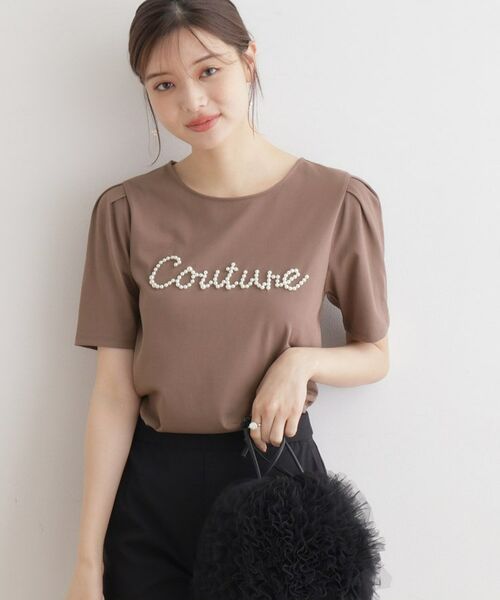 Couture Brooch / クチュールブローチ Tシャツ | パール調ロゴT | 詳細17