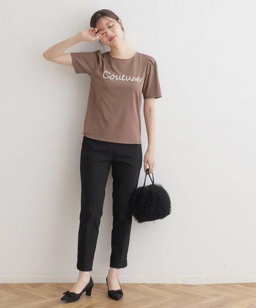 Couture Brooch / クチュールブローチ Tシャツ | パール調ロゴT | 詳細20