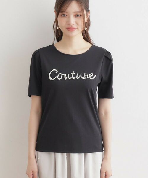 Couture Brooch / クチュールブローチ Tシャツ | パール調ロゴT | 詳細24