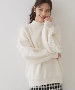 Couture Brooch / クチュールブローチ ニット・セーター | チュールフリル片畦ニット