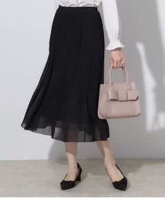 【セレモニーシーン/お仕事にも】ランダムプリーツスカート