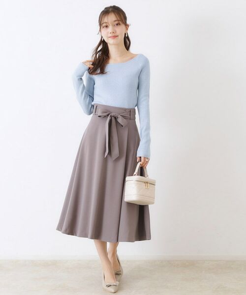 Couture Brooch / クチュールブローチ ニット・セーター | ラメ混ボートネックリブニットプルオーバー | 詳細14