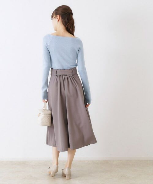 Couture Brooch / クチュールブローチ ニット・セーター | ラメ混ボートネックリブニットプルオーバー | 詳細15