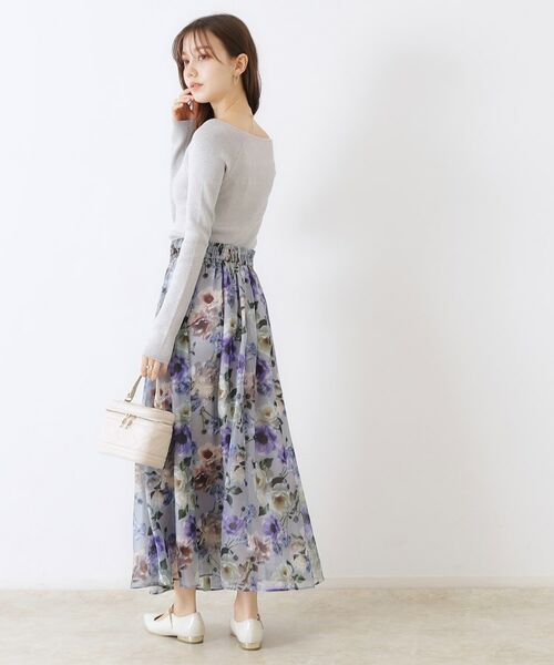 Couture Brooch / クチュールブローチ ニット・セーター | ラメ混ボートネックリブニットプルオーバー | 詳細3