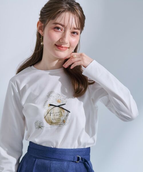 Couture Brooch / クチュールブローチ Tシャツ | 【UVカット・接触冷感・洗える】デイジーパルファムロンT | 詳細14
