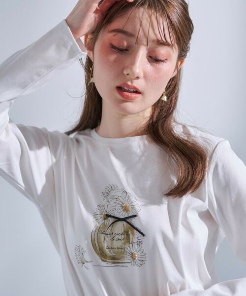 Couture Brooch / クチュールブローチ Tシャツ | 【UVカット・接触冷感・洗える】デイジーパルファムロンT | 詳細18