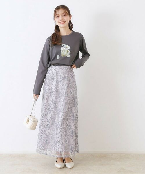 Couture Brooch / クチュールブローチ Tシャツ | 【UVカット・接触冷感・洗える】デイジーパルファムロンT | 詳細23