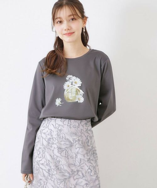 Couture Brooch / クチュールブローチ Tシャツ | 【UVカット・接触冷感・洗える】デイジーパルファムロンT | 詳細26