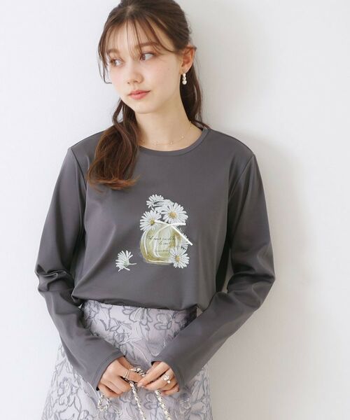 Couture Brooch / クチュールブローチ Tシャツ | 【UVカット・接触冷感・洗える】デイジーパルファムロンT | 詳細27