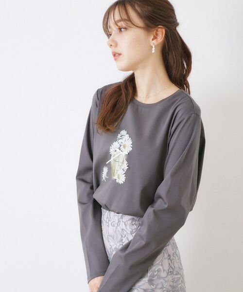 Couture Brooch / クチュールブローチ Tシャツ | 【UVカット・接触冷感・洗える】デイジーパルファムロンT | 詳細28