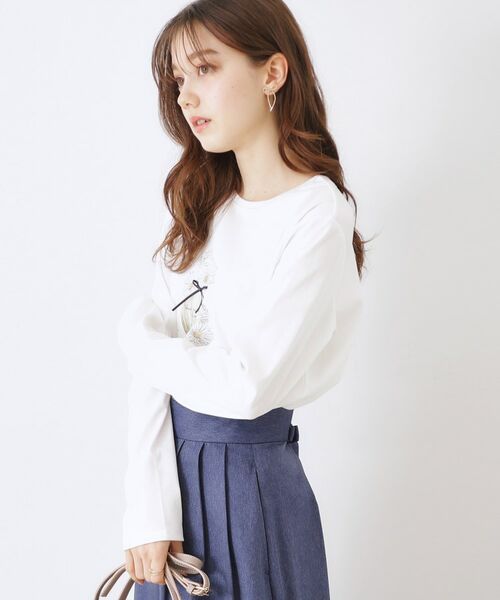 Couture Brooch / クチュールブローチ Tシャツ | 【UVカット・接触冷感・洗える】デイジーパルファムロンT | 詳細6