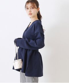 Couture Brooch / クチュールブローチ カーディガン・ボレロ | ペプラムニットカーディガン