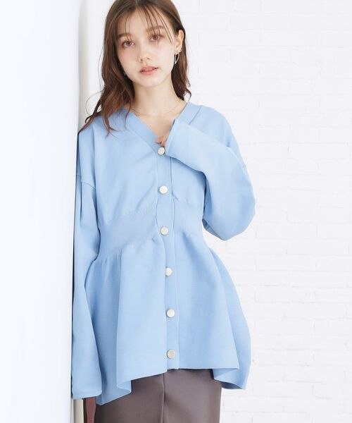 Couture Brooch / クチュールブローチ カーディガン・ボレロ | ペプラムニットカーディガン | 詳細10