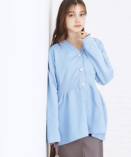 Couture Brooch / クチュールブローチ カーディガン・ボレロ | ペプラムニットカーディガン | 詳細11