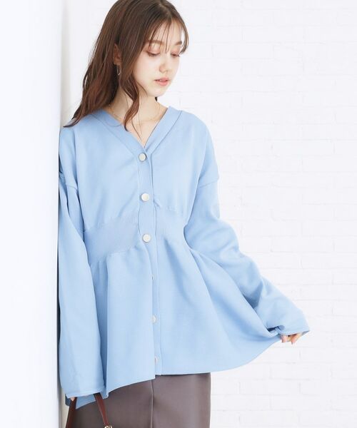 Couture Brooch / クチュールブローチ カーディガン・ボレロ | ペプラムニットカーディガン | 詳細12