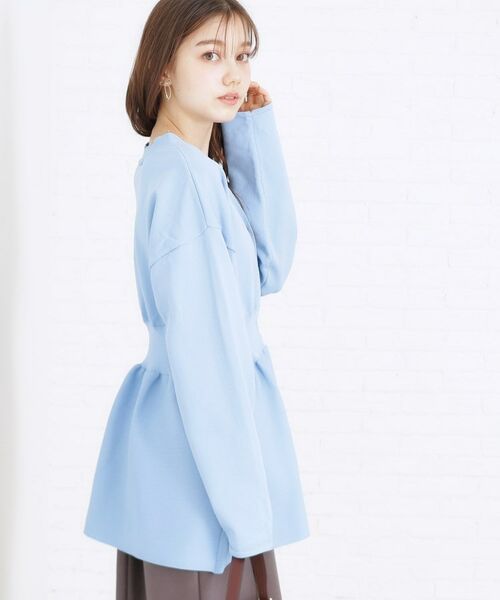 Couture Brooch / クチュールブローチ カーディガン・ボレロ | ペプラムニットカーディガン | 詳細13