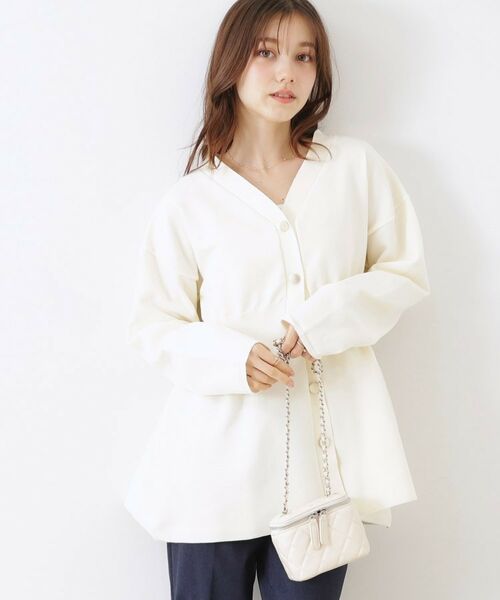 Couture Brooch / クチュールブローチ カーディガン・ボレロ | ペプラムニットカーディガン | 詳細2