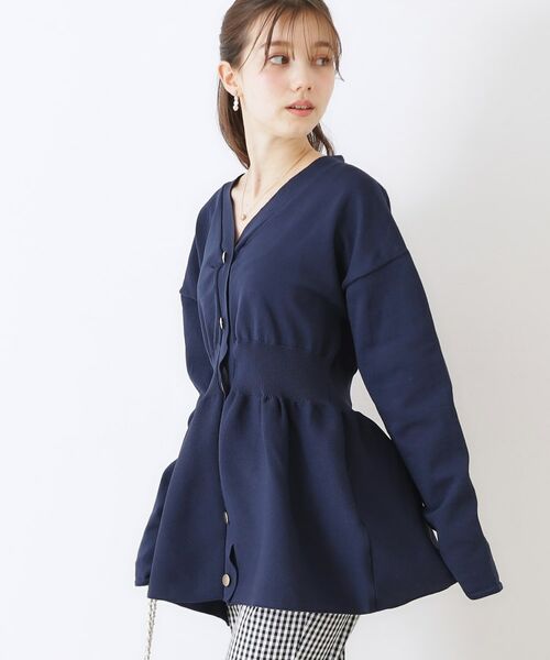 Couture Brooch / クチュールブローチ カーディガン・ボレロ | ペプラムニットカーディガン | 詳細24