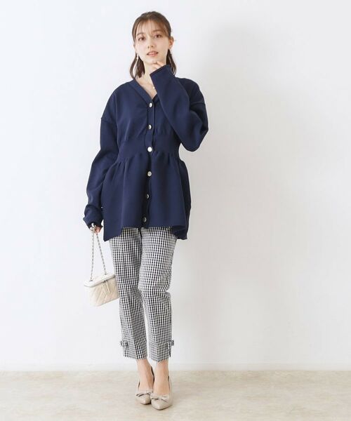 Couture Brooch / クチュールブローチ カーディガン・ボレロ | ペプラムニットカーディガン | 詳細27