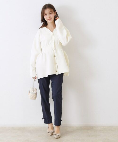 Couture Brooch / クチュールブローチ カーディガン・ボレロ | ペプラムニットカーディガン | 詳細5