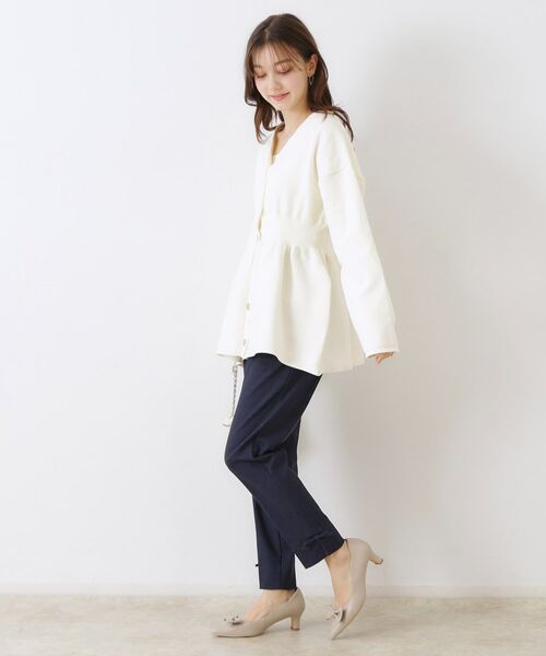 Couture Brooch / クチュールブローチ カーディガン・ボレロ | ペプラムニットカーディガン | 詳細6