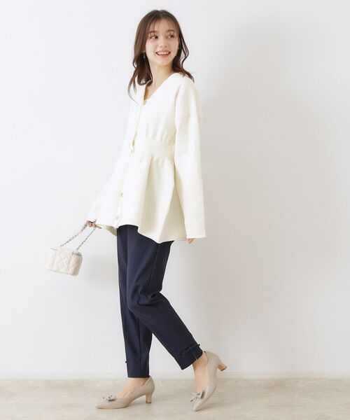 Couture Brooch / クチュールブローチ カーディガン・ボレロ | ペプラムニットカーディガン | 詳細7