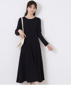 Couture Brooch / クチュールブローチ ロング・マキシ丈ワンピース | 【上品な落ち感・美シルエット】アイレットリブデザインニットワンピース