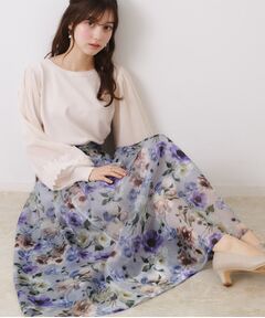 Couture Brooch / クチュールブローチ ロング・マキシ丈スカート | 【大人可愛い・きれいめ】Springオーガンフルールスカート