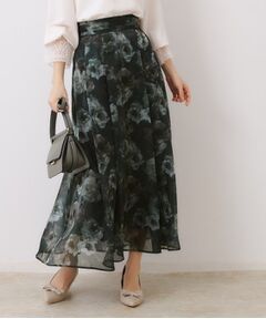 Couture Brooch / クチュールブローチ ロング・マキシ丈スカート | 【大人可愛い・きれいめ】Springオーガンフルールスカート