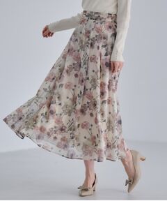 Couture Brooch / クチュールブローチ ロング・マキシ丈スカート | 【大人可愛い・きれいめ】Springオーガンフルールスカート