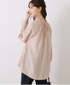 Couture Brooch / クチュールブローチ シャツ・ブラウス | 【大人可愛い・通勤】レースキャンディーシャーリングチュニック