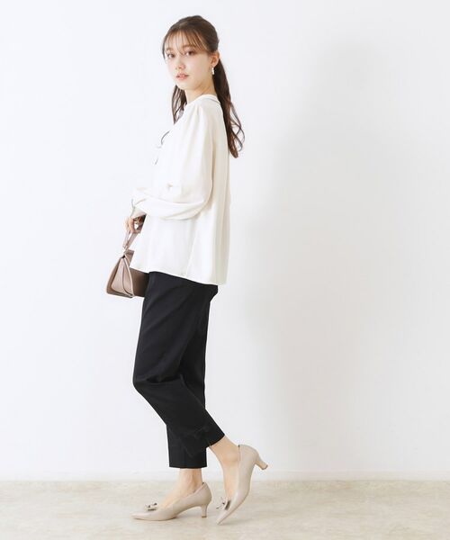 Couture Brooch / クチュールブローチ シャツ・ブラウス | 【レディ感UP・お仕事にも】配色リボンタイブラウス | 詳細8