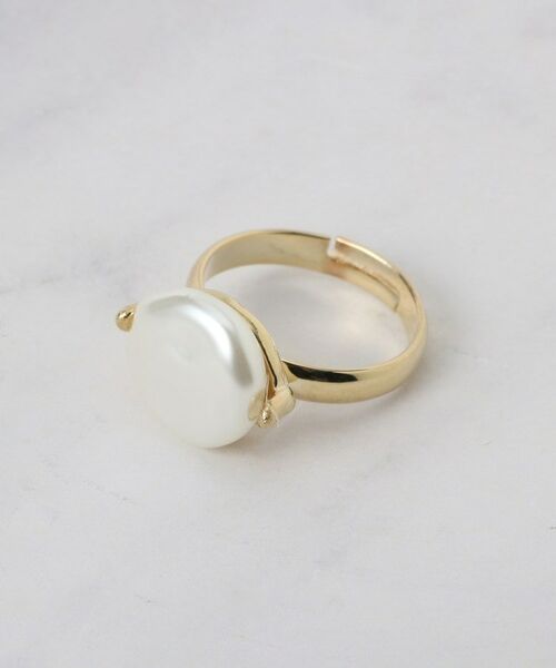 Couture Brooch / クチュールブローチ リング | パール調モチーフリング | 詳細1