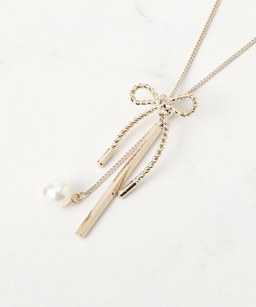 Couture Brooch / クチュールブローチ ネックレス・ペンダント・チョーカー | リボンモチーフラリエットネックレス | 詳細1