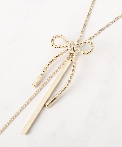 Couture Brooch / クチュールブローチ ネックレス・ペンダント・チョーカー | リボンモチーフラリエットネックレス | 詳細4