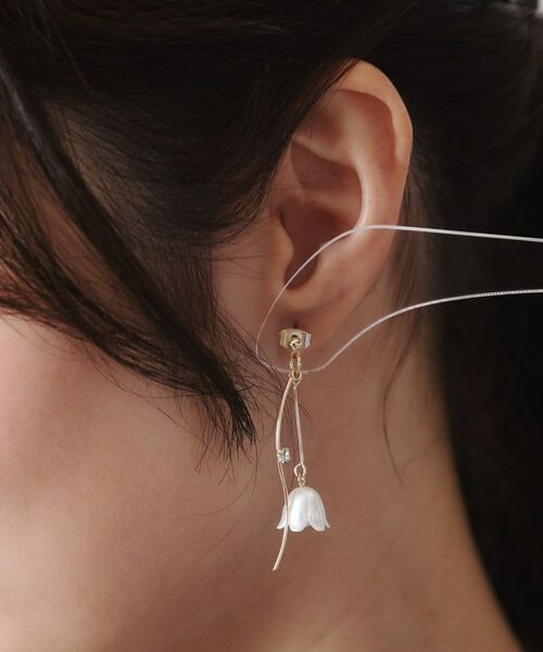 Couture Brooch / クチュールブローチ ピアス・イヤリング | リリーモチーフピアス | 詳細5