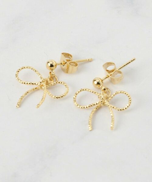 Couture Brooch/クチュールブローチ リボンモチーフピアス ゴールド(007) 00 Couture Brooch/クチュールブローチ リボンモチーフピアス ゴールド(007) 00