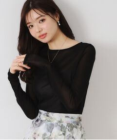 Couture Brooch / クチュールブローチ カットソー | チュールクルーネックTシャツ