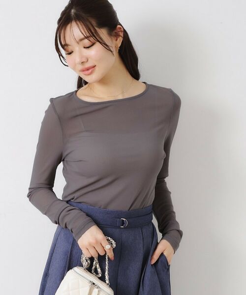 Couture Brooch / クチュールブローチ カットソー | チュールクルーネックTシャツ | 詳細11