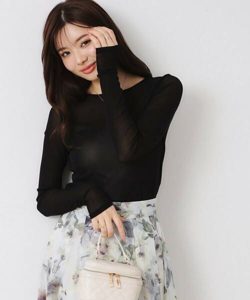 Couture Brooch / クチュールブローチ カットソー | チュールクルーネックTシャツ | 詳細17