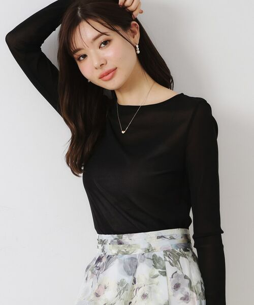 Couture Brooch / クチュールブローチ カットソー | チュールクルーネックTシャツ | 詳細18