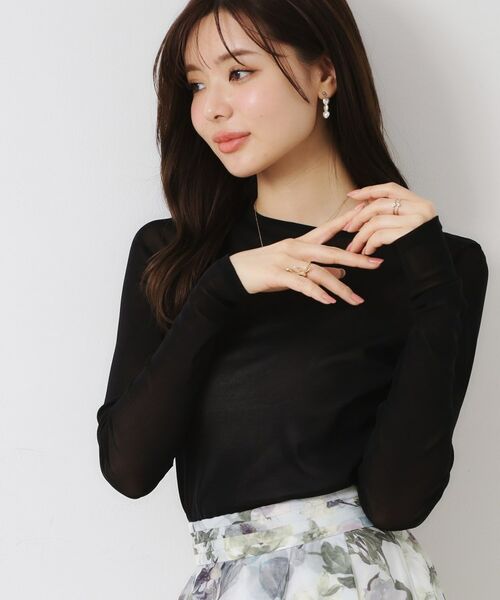 Couture Brooch / クチュールブローチ カットソー | チュールクルーネックTシャツ | 詳細19