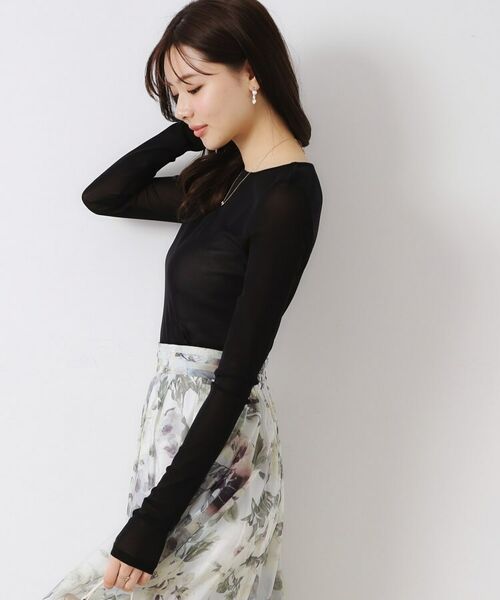 Couture Brooch / クチュールブローチ カットソー | チュールクルーネックTシャツ | 詳細20